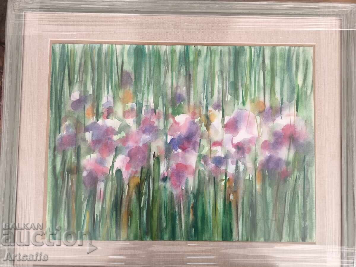 Ангел Пачаманов-Цветя акварел - 6 Ангел Пачаманов-Цветя акварел - 6