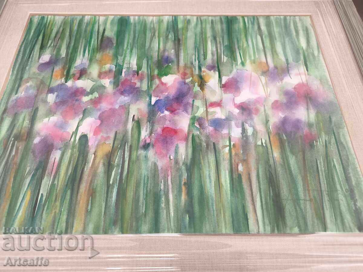 Ангел Пачаманов-Цветя акварел - 7 Ангел Пачаманов-Цветя акварел - 7