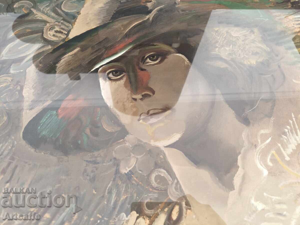 Delivery of Prof. Dimo Zaimov - oil on cardboard, 1985, framed Delivery of Prof. Dimo Zaimov - oil on cardboard, 1985, framed