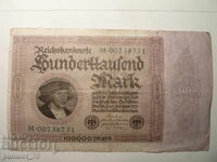 BANKNOTE 100000 REICHMARK 1923