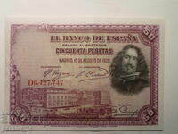 BANKNOTE 50 PESETAS 1928