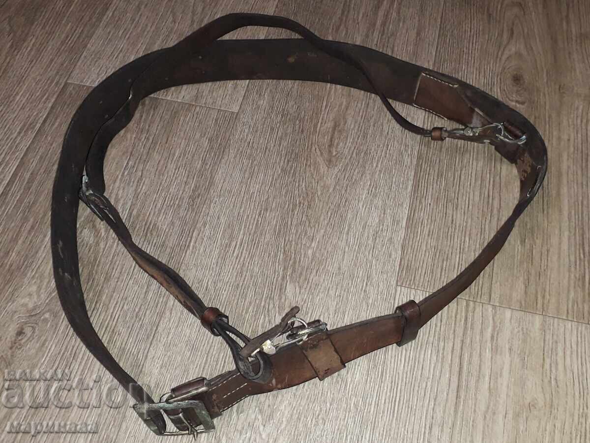 OFFICER'S LEATHER BELT WITH STRAPS - 5 OFFICER'S LEATHER BELT WITH STRAPS - 5