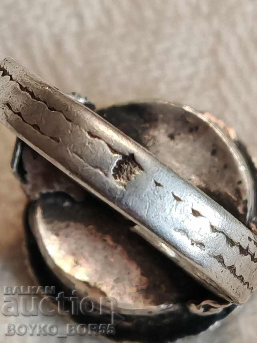 Original Silver Crown Ring Kingdom of Bulgaria 1930s - 5 Original Silver Crown Ring Kingdom of Bulgaria 1930s - 5