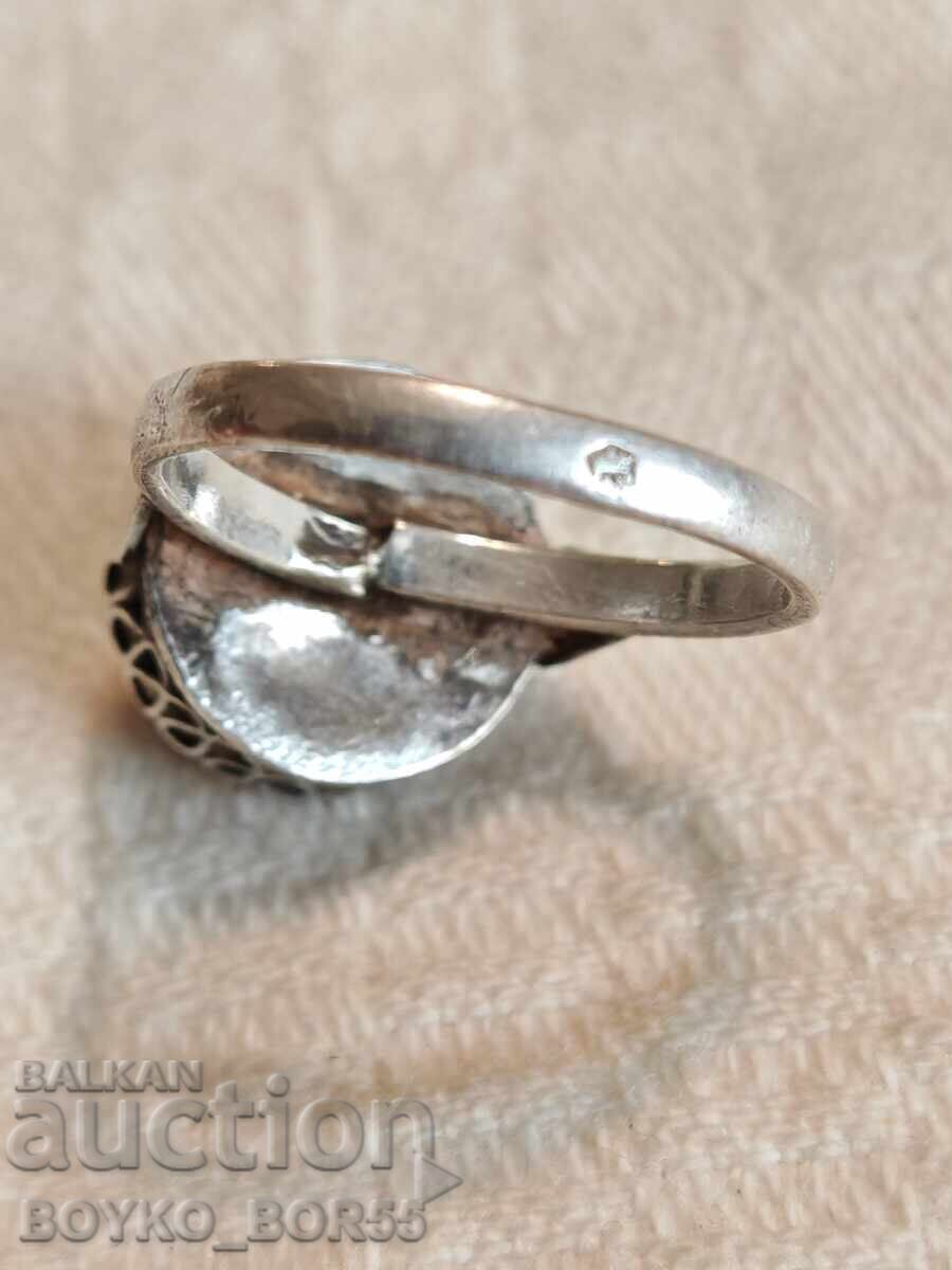 Delivery of Original Silver Crown Ring Kingdom of Bulgaria 1930s Delivery of Original Silver Crown Ring Kingdom of Bulgaria 1930s