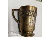 ANTIQUE SILVER-PLATED CUP