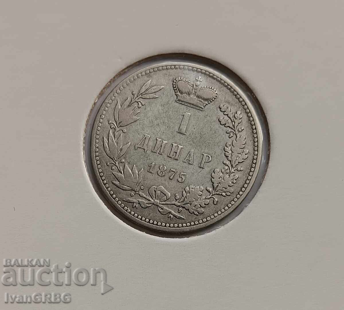 1 динар 1875 Сърбия Сръбска монета 1 динар Сърбия с цена 160.00 лв. | € 81.81 1 динар 1875 Сърбия Сръбска монета 1 динар Сърбия с цена 160.00 лв. | € 81.81