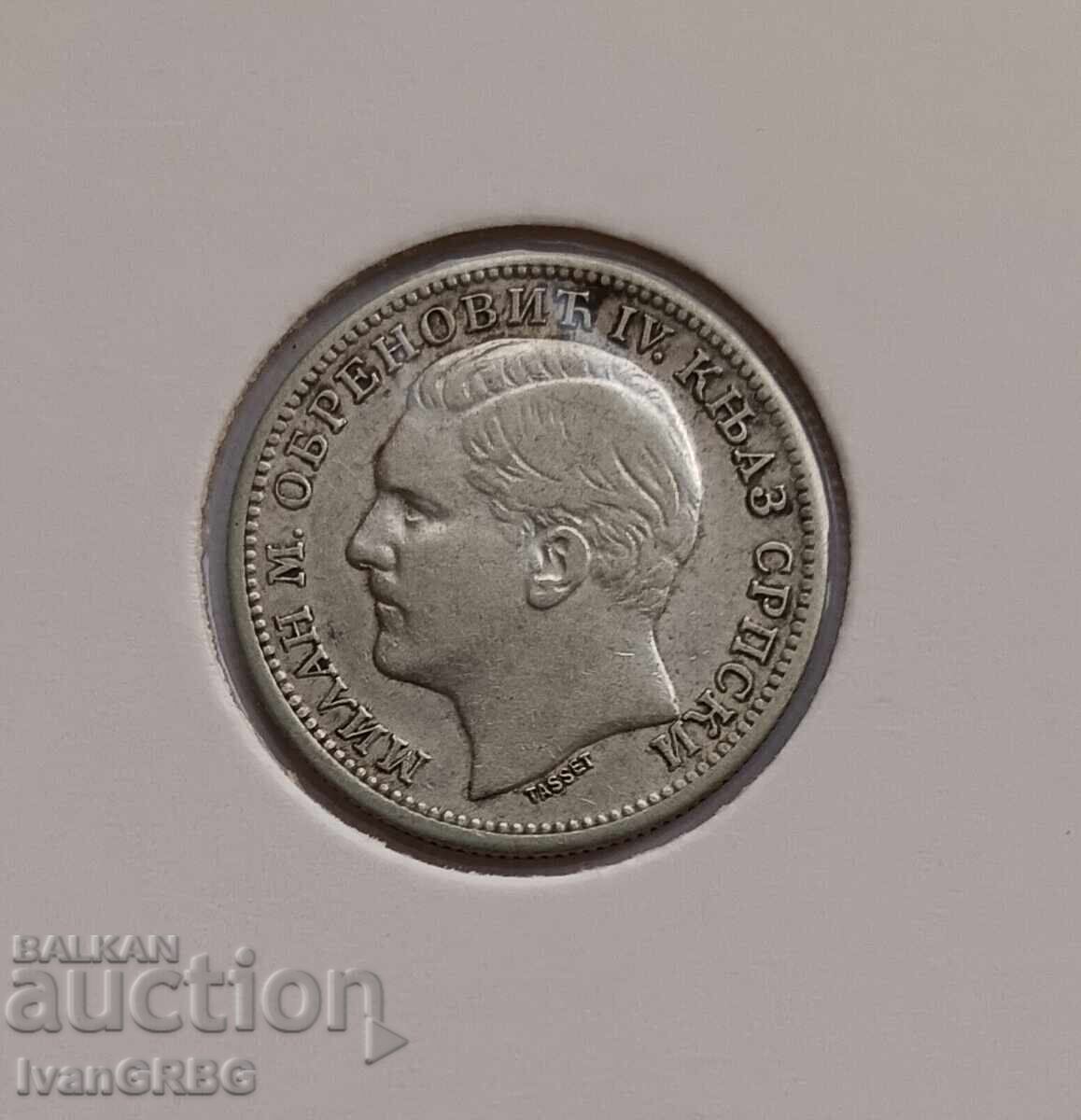 1 dinar 1879 Serbia Serbian coin 1 dinar Serbia 1879 - 5 1 dinar 1879 Serbia Serbian coin 1 dinar Serbia 1879 - 5