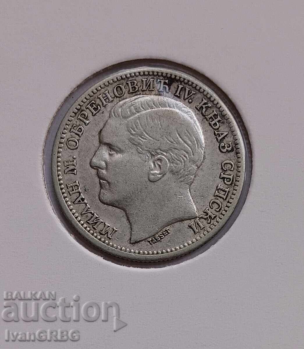 1 dinar 1879 Serbia Serbian coin 1 dinar Serbia 1879 - 7 1 dinar 1879 Serbia Serbian coin 1 dinar Serbia 1879 - 7