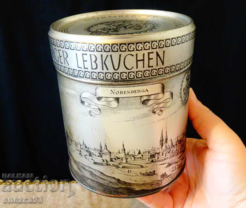 Auction Bavarian metal spice box. Auction Bavarian metal spice box.