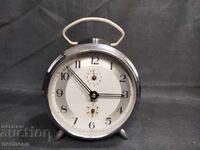 BZC OLD RETRO MECHANICAL CLOCK ALARM CLOCK VEGLIA ITALY