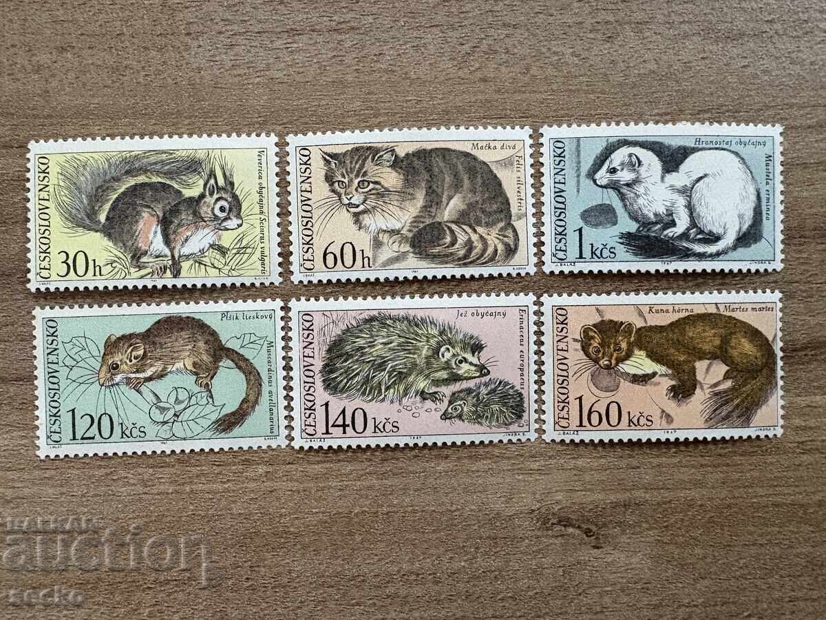 Чехословакия - Фауна от Национален парк Татра (1967) MNH Чехословакия - Фауна от Национален парк Татра (1967) MNH