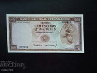 TIMOR 100 ESCUDOS 1963 NEW UNC