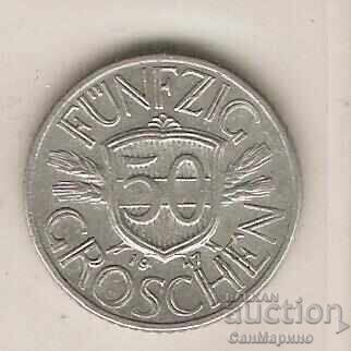 +Austria 50 groschi 1947 +Austria 50 groschi 1947