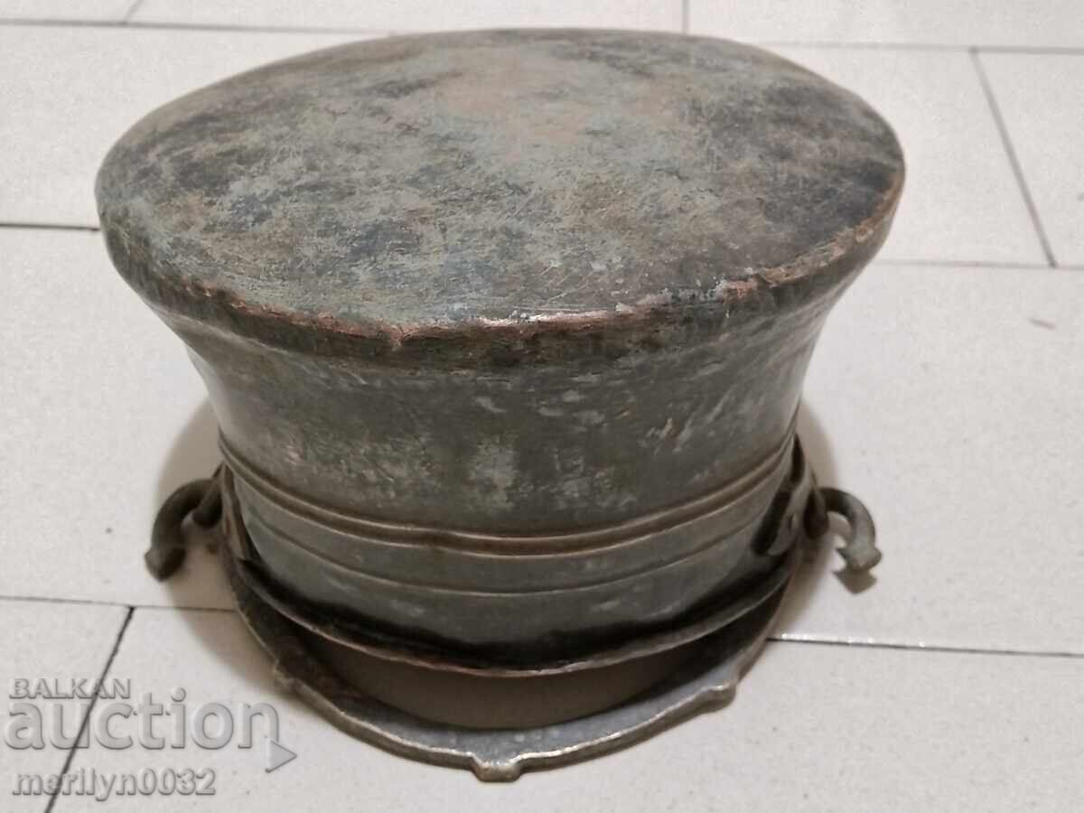 Old copper cauldron, copper, cauldron, forged vessel - 5 Old copper cauldron, copper, cauldron, forged vessel - 5