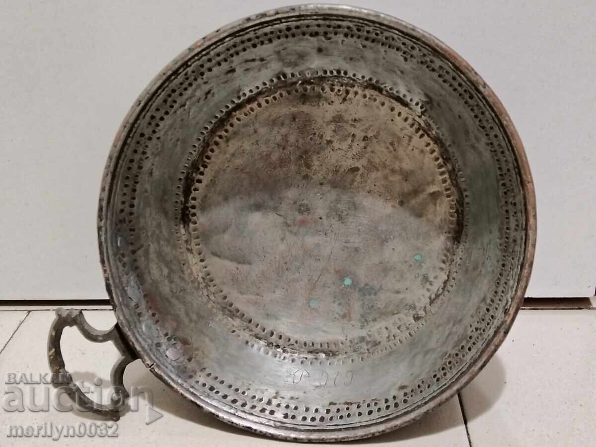 Old tin pan, frying pan, saucer, bowl, copper vessel, copper with price 164.00 BGN | € 83.85