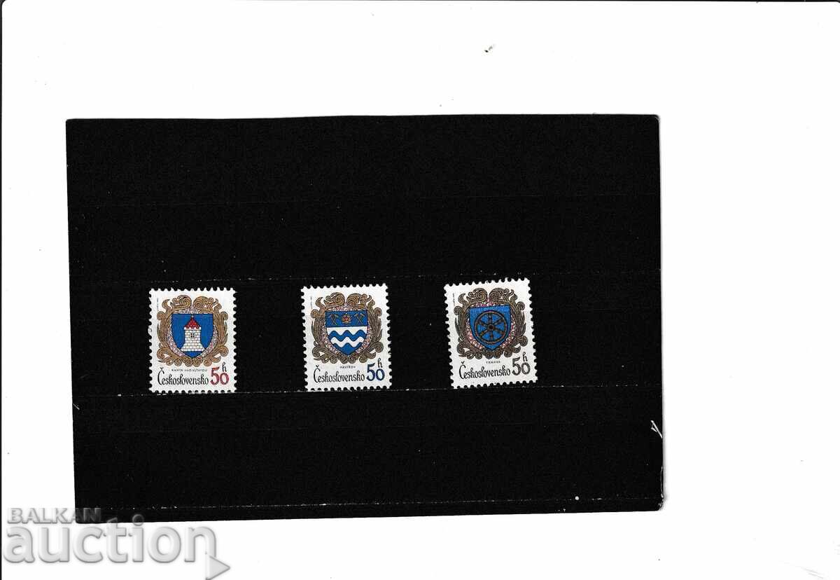 Czechoslovakia 1985.Coats of arms Mi№2797/9 clean Czechoslovakia 1985.Coats of arms Mi№2797/9 clean