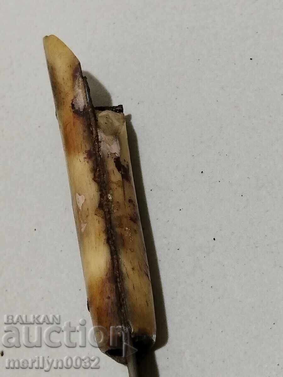 Shepherd's knife without scabbard, shark's horn, chekia - 5 Shepherd's knife without scabbard, shark's horn, chekia - 5