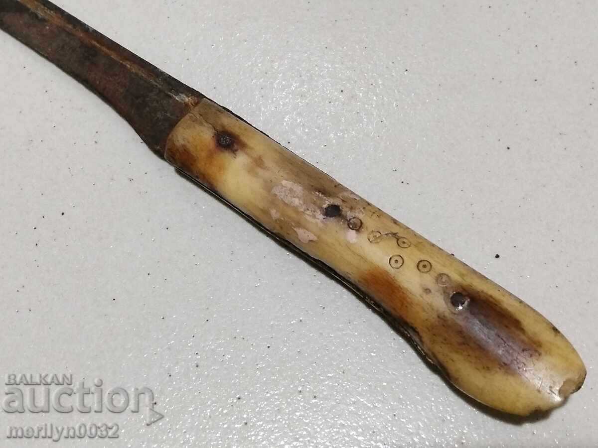 Shepherd's knife without scabbard, shark's horn, chekia - 7 Shepherd's knife without scabbard, shark's horn, chekia - 7