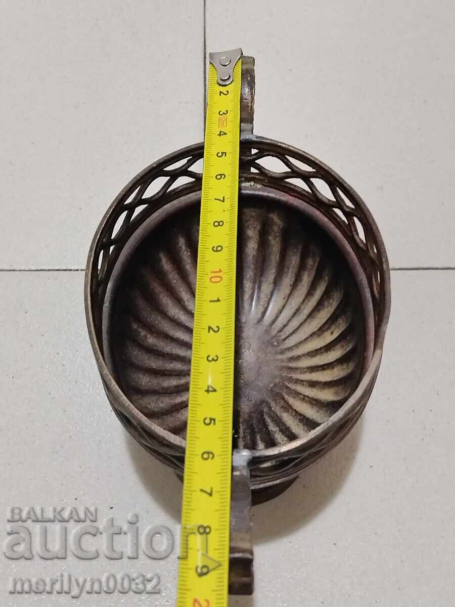 Metal basket candy box bronze container - 6 Metal basket candy box bronze container - 6