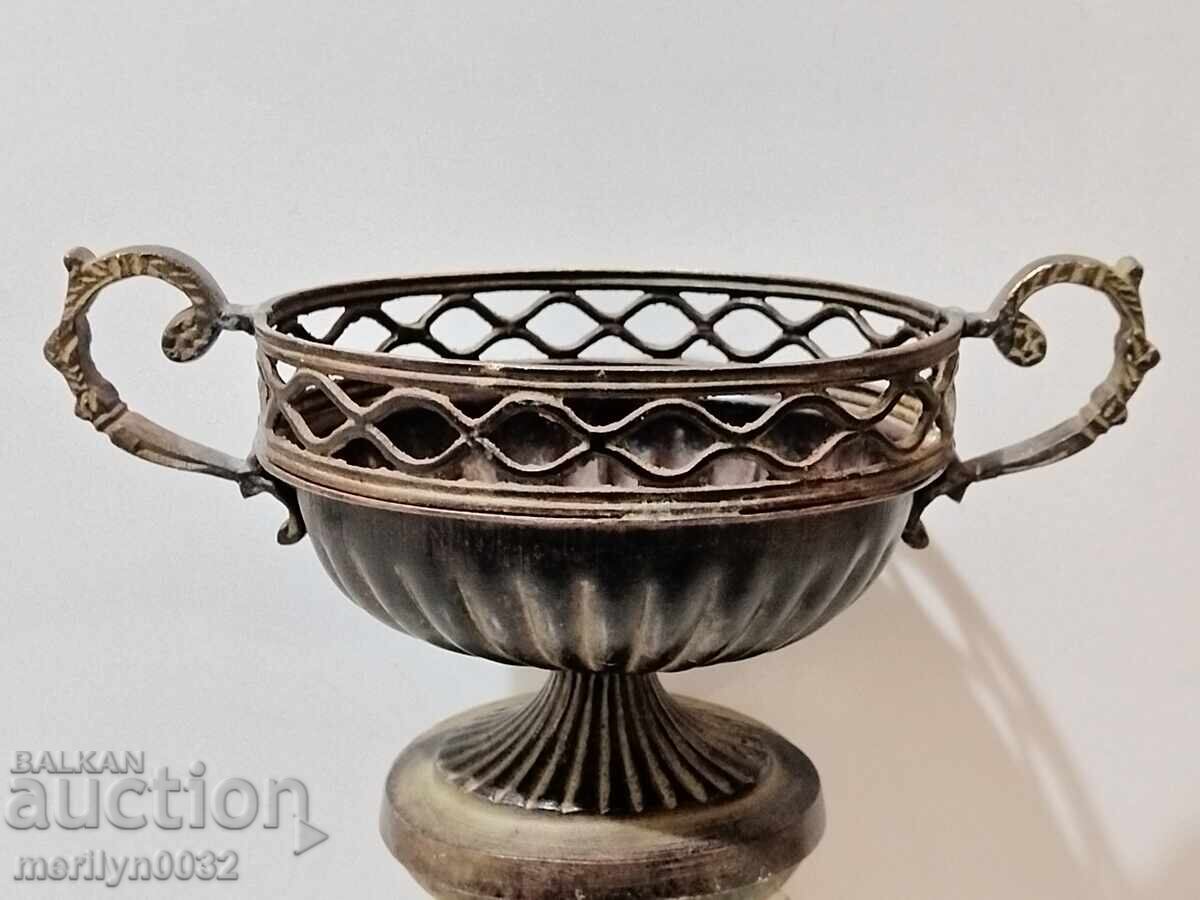 Metal basket candy box bronze container Metal basket candy box bronze container