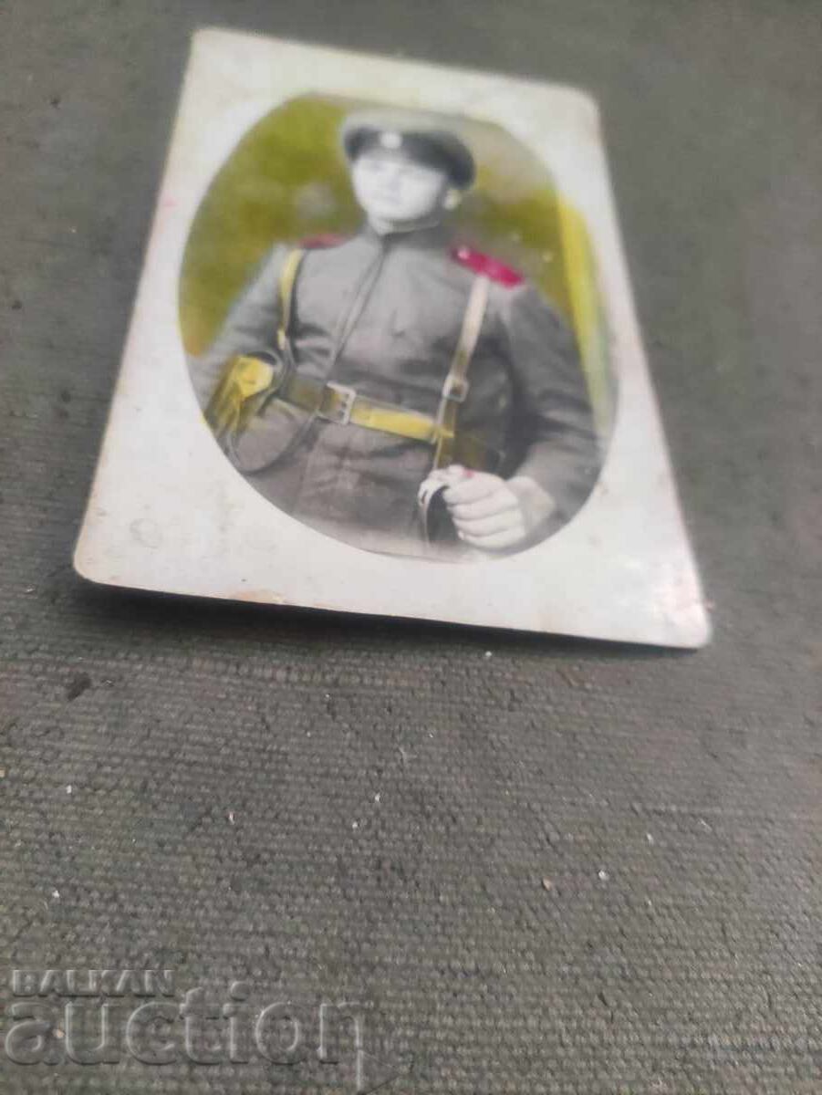 Photo soldier, saber Photo soldier, saber