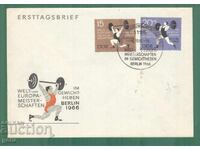 Germany DDR Germany GDR 1966 FDC sport ka2