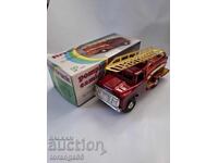 Old Chinese tin toy - fire truck MF 163