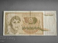 Banknote - Yugoslavia - 1,000,000 dinars | 1989