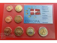 Denmark-SET 2006 of 8 trial euro coins