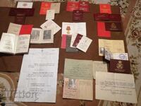 Lot of documents for SOC Order medals etc.