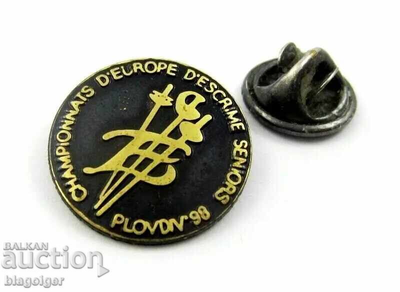 European Fencing Championship 1998 in Plovdiv-Znachka with price 8.99 BGN | € 4.60 European Fencing Championship 1998 in Plovdiv-Znachka with price 8.99 BGN | € 4.60
