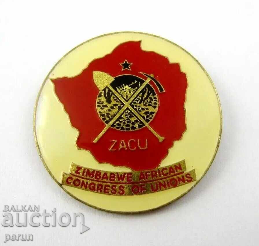 Africa-Zimbabwe Trade Union Congress-Rare sign with price 15.99 BGN | € 8.18