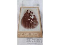 Photo Ruse Two Young Girls 1864 Cardboard