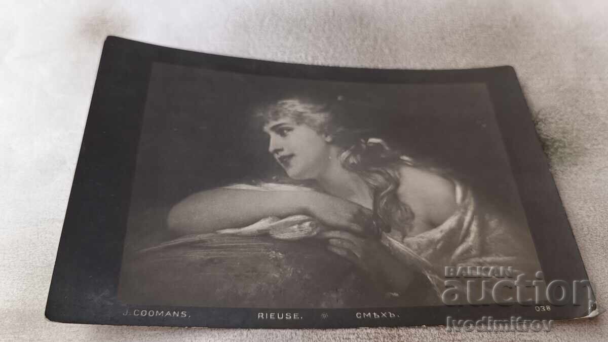 Carte poștală J. Coomans Râs 1918 Comisia de cenzură Carte poștală J. Coomans Râs 1918 Comisia de cenzură