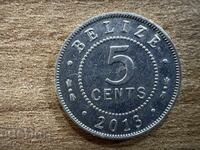 Belize - 5 cents (2013)