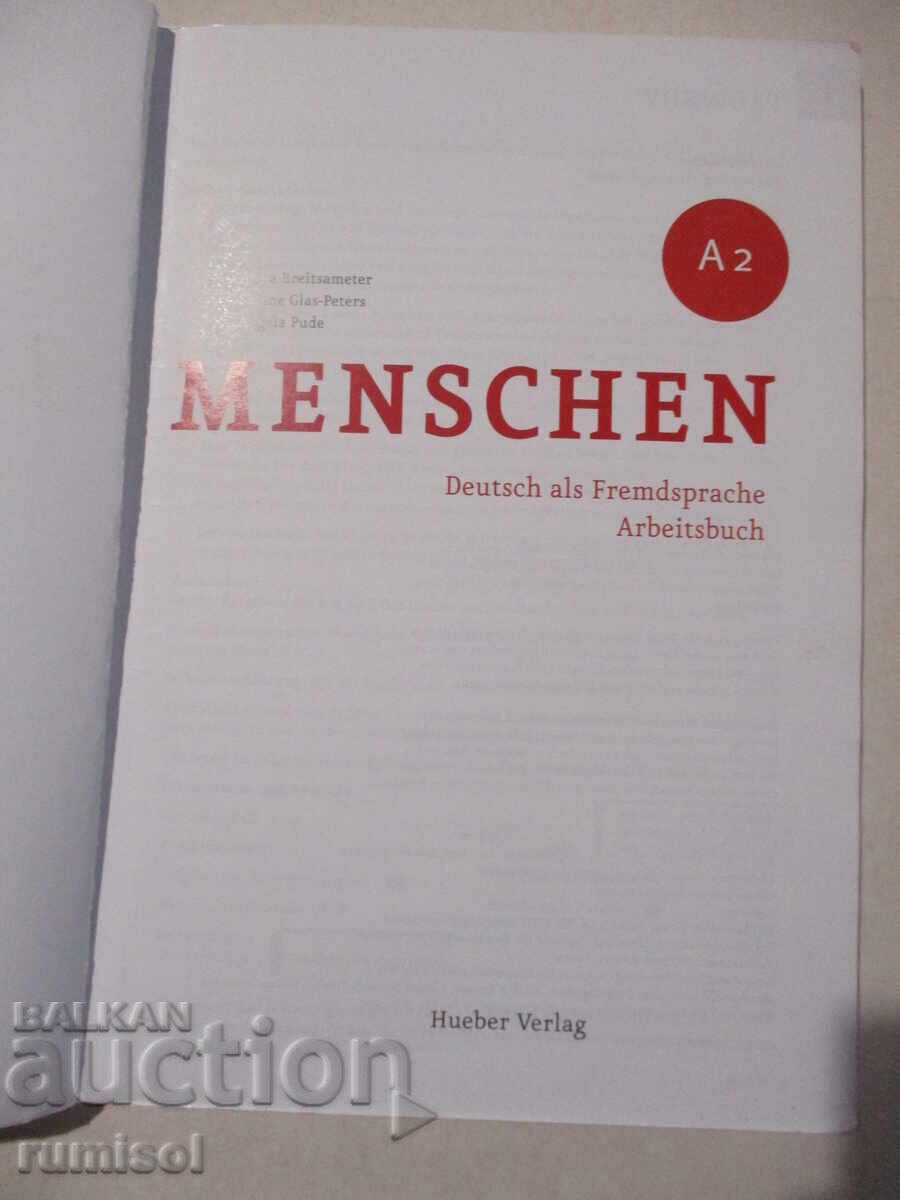 Menschen A2 - Arbeitsbuch, Anna Breitsameter with price 13.59 BGN | € 6.95 Menschen A2 - Arbeitsbuch, Anna Breitsameter with price 13.59 BGN | € 6.95