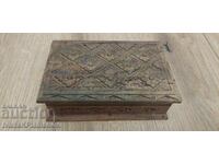 Solid wood carving box for collectors