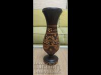 Woodcarving vase for collectors