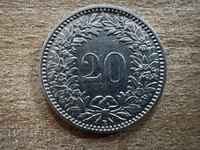 Switzerland - 20 rupene (1921)