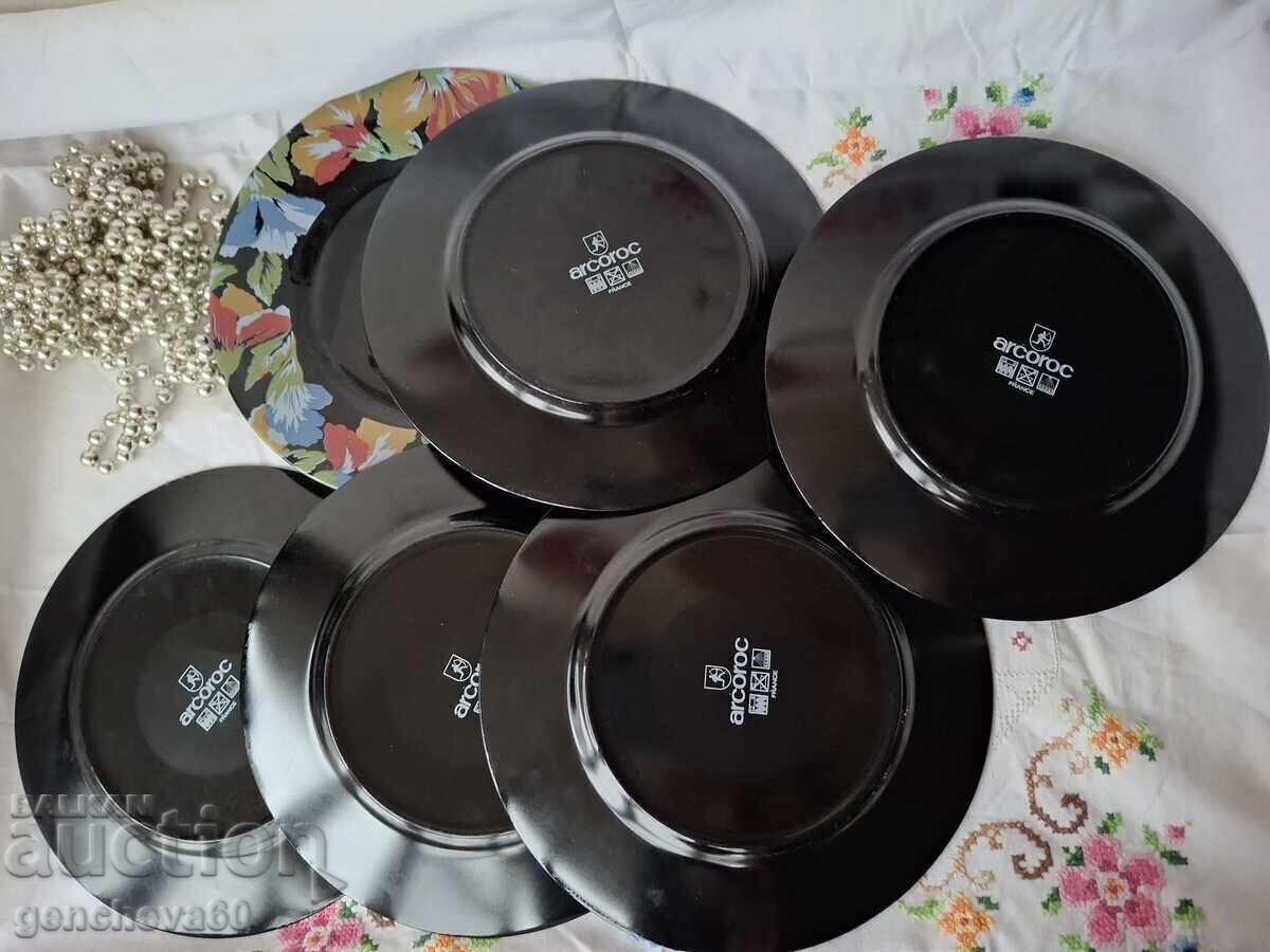 Set de farfurii frantuzesti colorate, Arcopal - 5