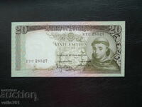 PORTUGALIA 20 ESCUDOS 1964 NOU UNC