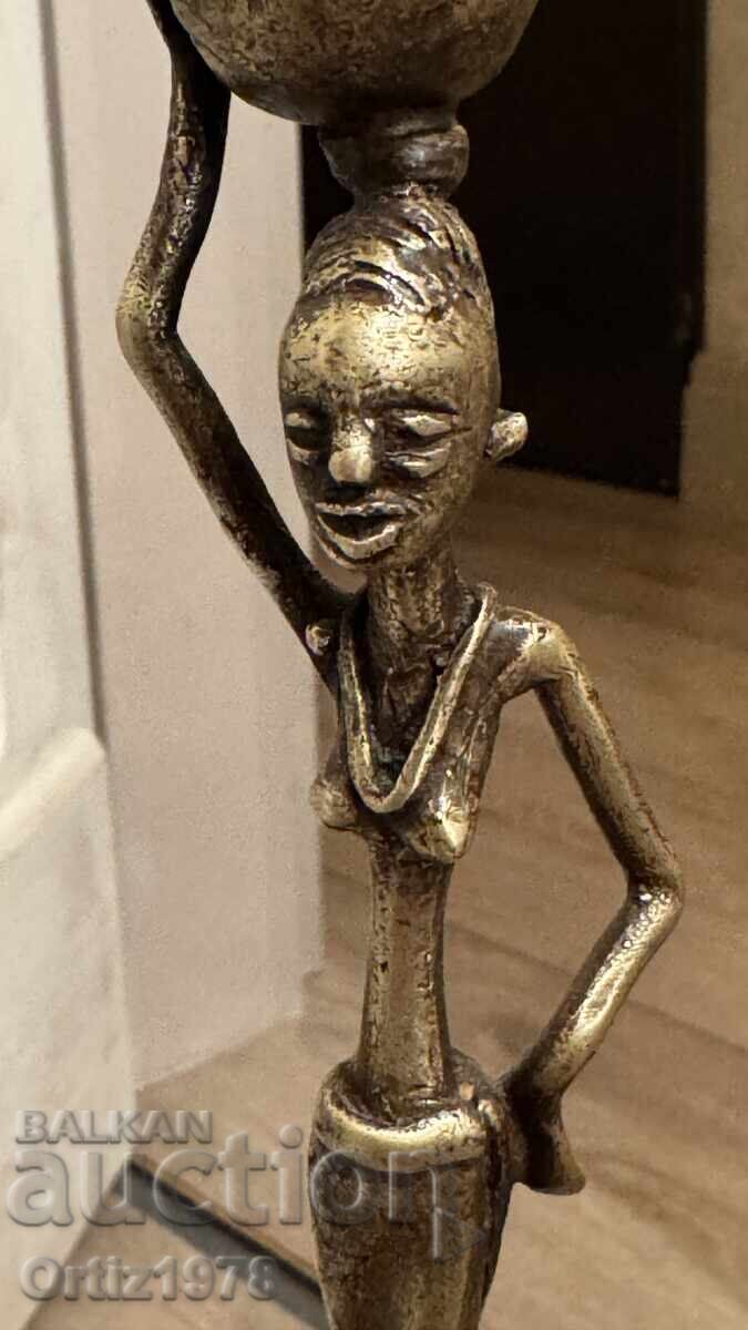 Auction Vintage bronze hand figurine, plastic. Auction Vintage bronze hand figurine, plastic.