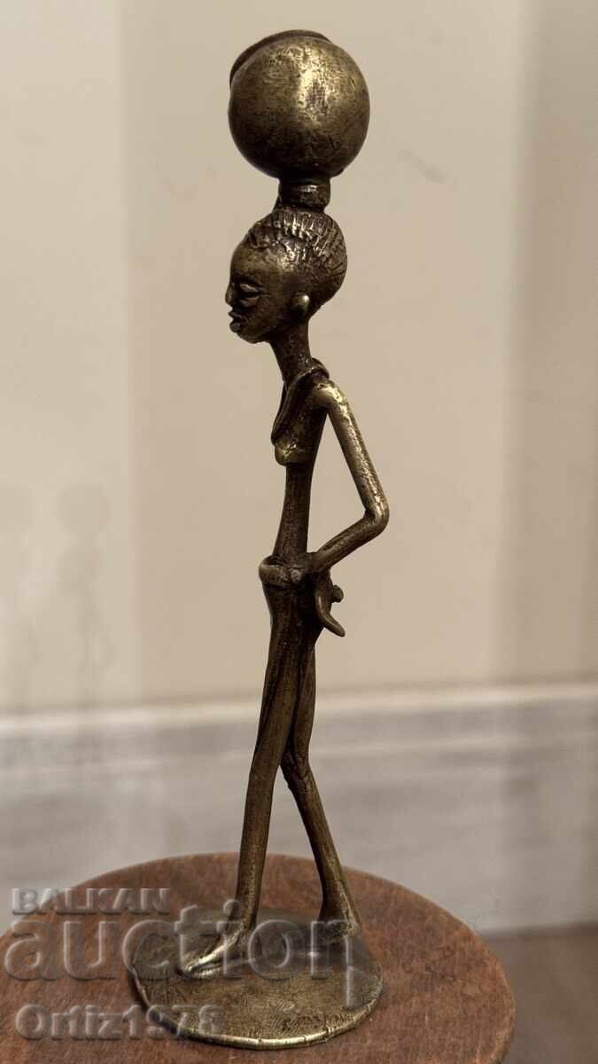 Delivery of Vintage bronze hand figurine, plastic. Delivery of Vintage bronze hand figurine, plastic.