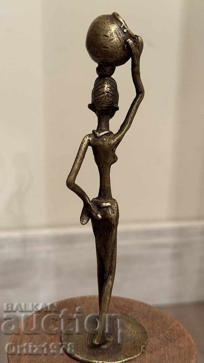 Vintage bronze hand figurine, plastic. - 5 Vintage bronze hand figurine, plastic. - 5