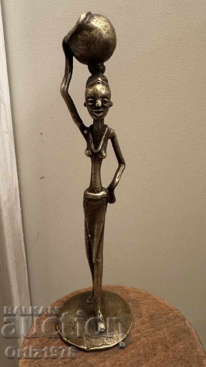 Vintage bronze hand figurine, plastic. Vintage bronze hand figurine, plastic.