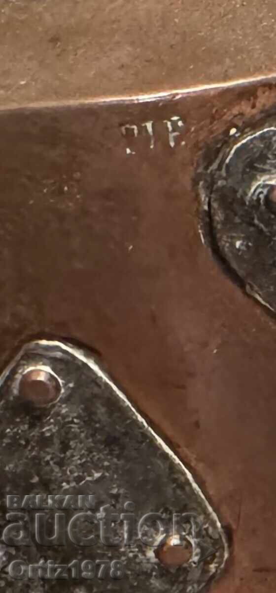 Antique large copper kettle, marked, 1.4kg with price 260.00 BGN | € 132.94 Antique large copper kettle, marked, 1.4kg with price 260.00 BGN | € 132.94