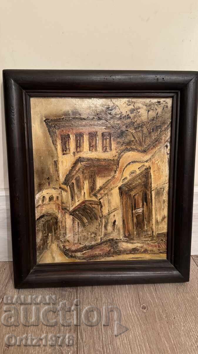 Παλιά βουλγαρική ζωγραφική, λάδι. Παλιά βουλγαρική ζωγραφική, λάδι.