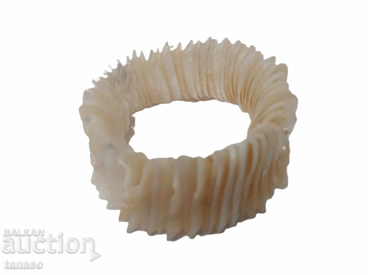 Vintage bracelet made of natural mother-of-pearl lamellae (1.4) - 7 Vintage bracelet made of natural mother-of-pearl lamellae (1.4) - 7