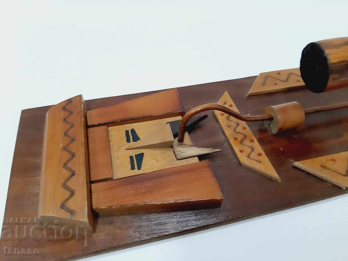 Old wooden hanger - panel (1.4) - 5 Old wooden hanger - panel (1.4) - 5