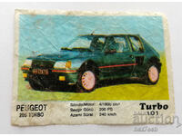 ❤️ ⭐ Poza Turbo Turbo negru 101 Peugeot 205 Turbo ⭐ ❤️